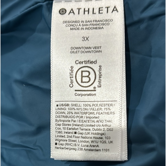 Athleta Downtown Vest in Teal NWT - Picture 10 of 11
